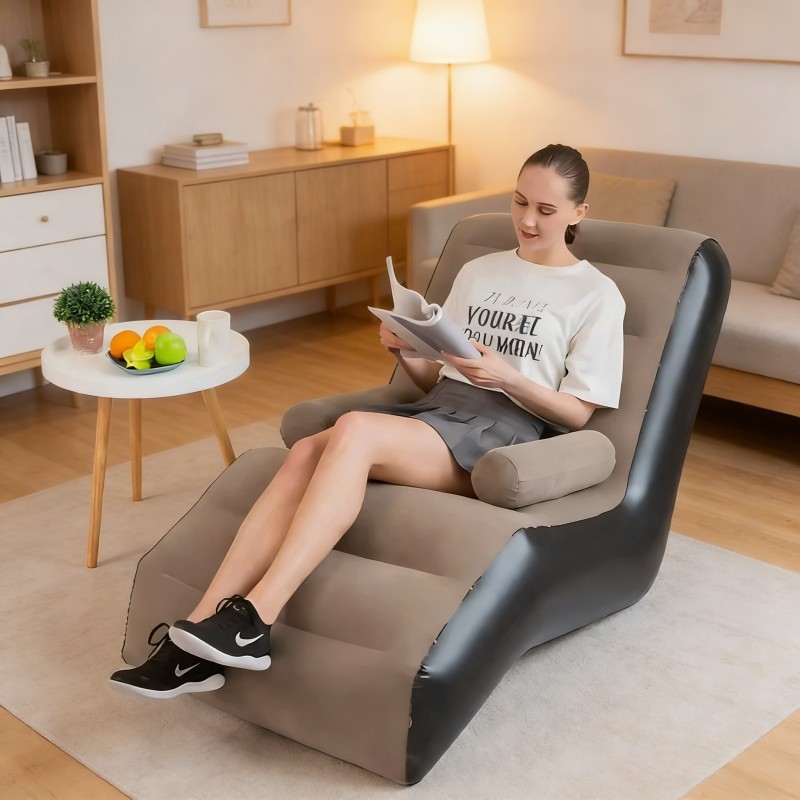 Sofá Inflável Impermeável Camping Puff Grande com Braço - 3XZ em Oferta na Shopee