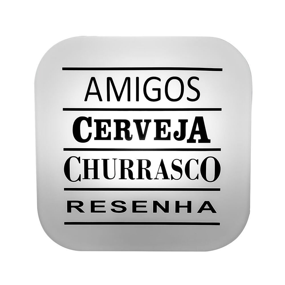 Luminária Decorativa Resenha Entre Amigos - Luz Difusa para Quarto, Sala e Cantinho de Amizade