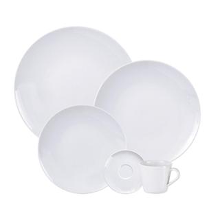 Jogo de Jantar Leonora Porcelana Branca 20 Peças Tramontina em Oferta na Shopee