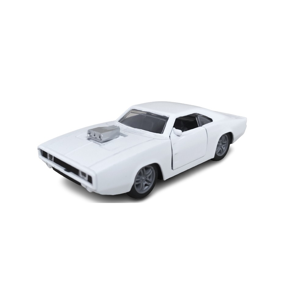 Dodge Charger Branco de Metal Pneus de Borracha Colecionável Fricção 1:32