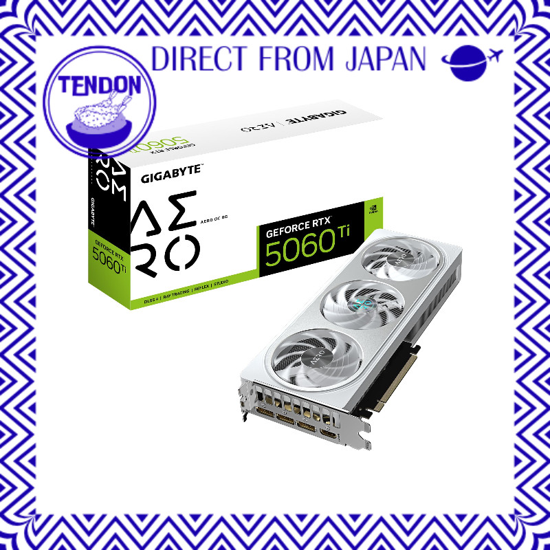 GIGABYTE NVIDIA GeForce RTX5060Ti Placa de vídeo com GDDR7 16GB GIGABYTE GV-N506TAERO OC-16GD