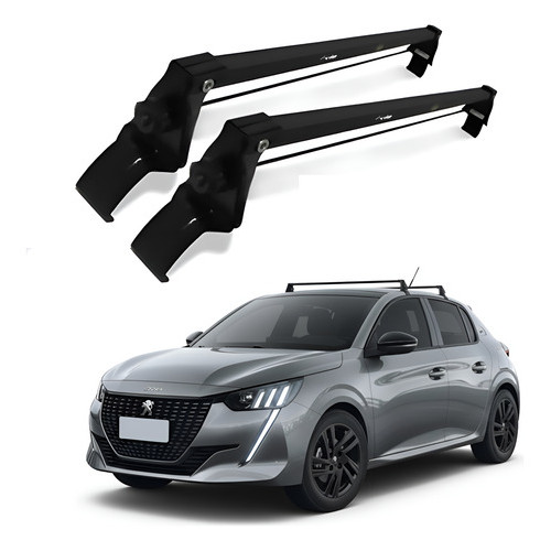 Rack De Teto Bagageiro Peugeot 208 Anos 2021 22 23 24 2025 P