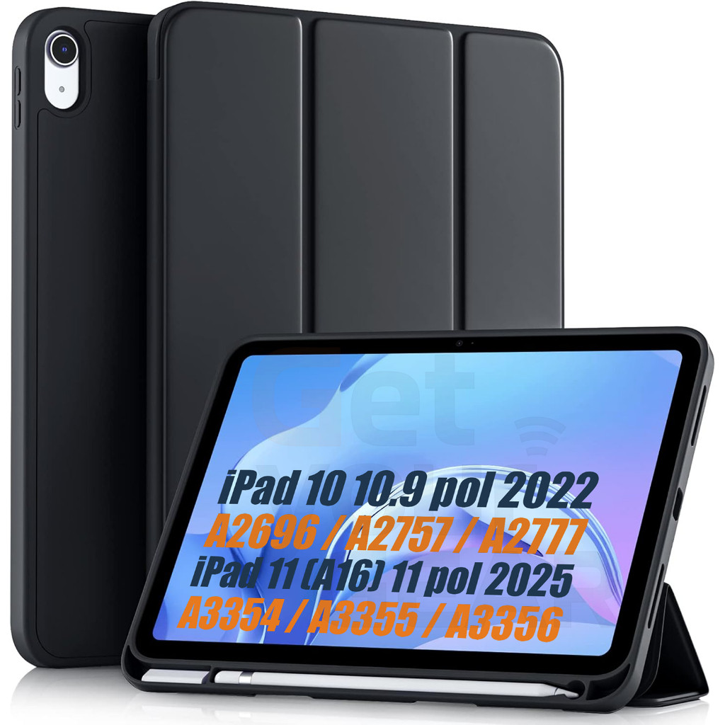 Capa Smart Magnetico Com Slot para Caneta p/ Ipad 10 10.9 10a geração 2022 e iPad 11 A16 2025 TPU em Oferta na Shopee