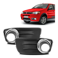 Par Grade Moldura Farol Milha Fiat Palio Siena 2014 2015 16
