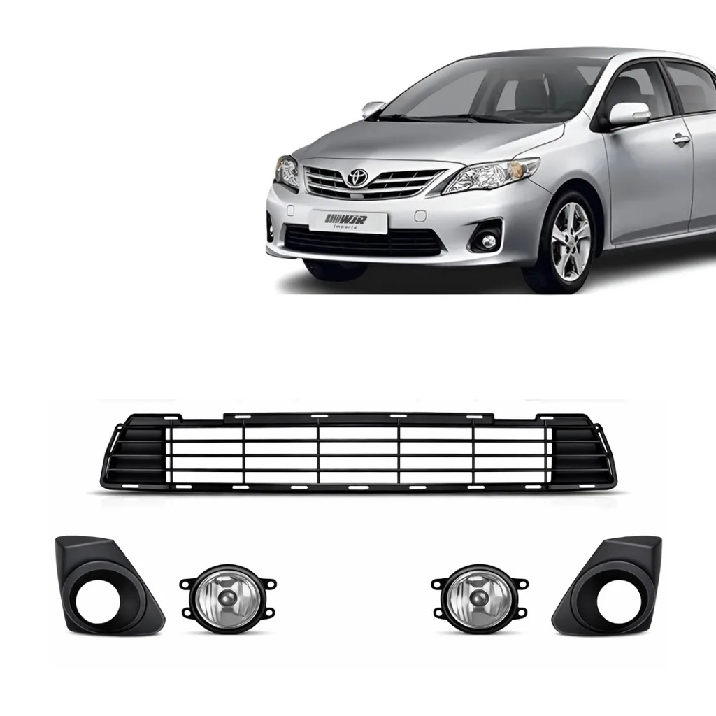 Kit Grade Parachoque Dianteiro Completo Corolla 2012 2013 2014