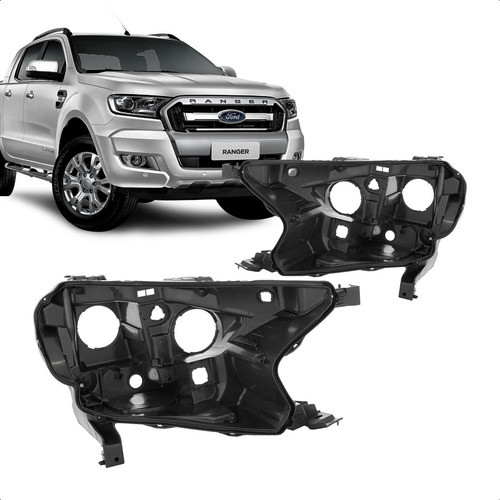 Carcaça Farol Ranger 2016 A 2023 Lado Esquerdo Esquerdo/moto