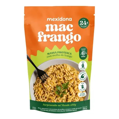 Mexidona Mac Frango - Macarrão Proteico - 100g