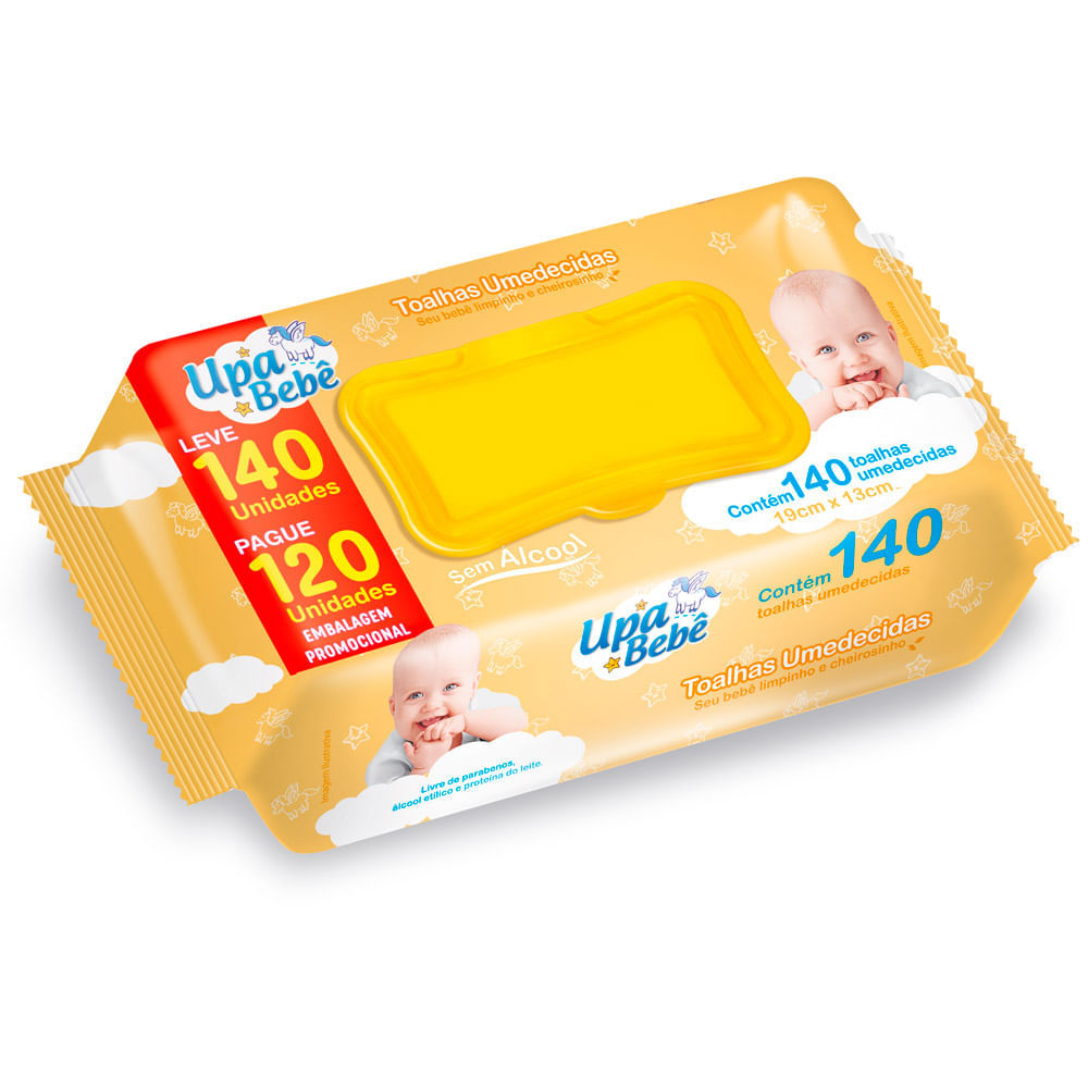 Toalha Umedecida Upa Bebê Leve 140 Pague 120 Unidades em Oferta na Shopee