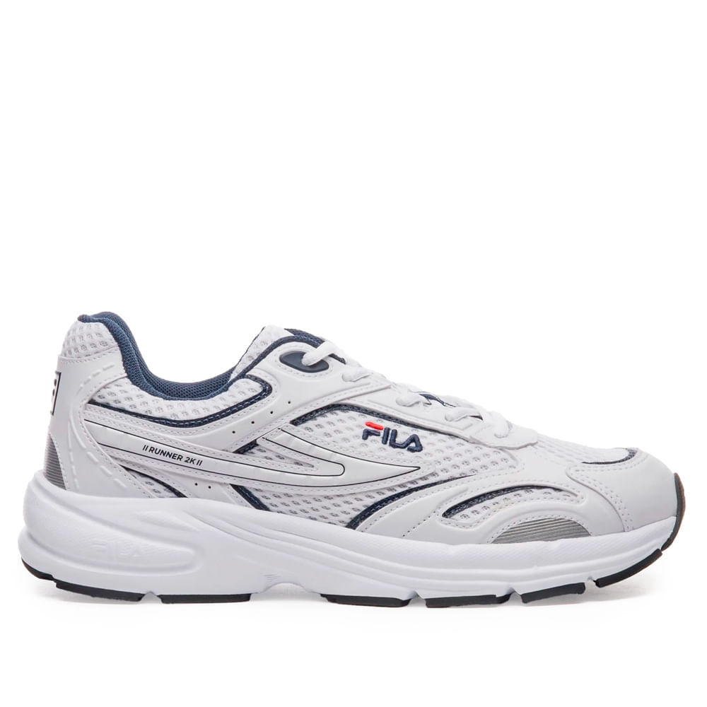 Tênis Masculino Fila Runner 2K Super Action Branco/Marinho