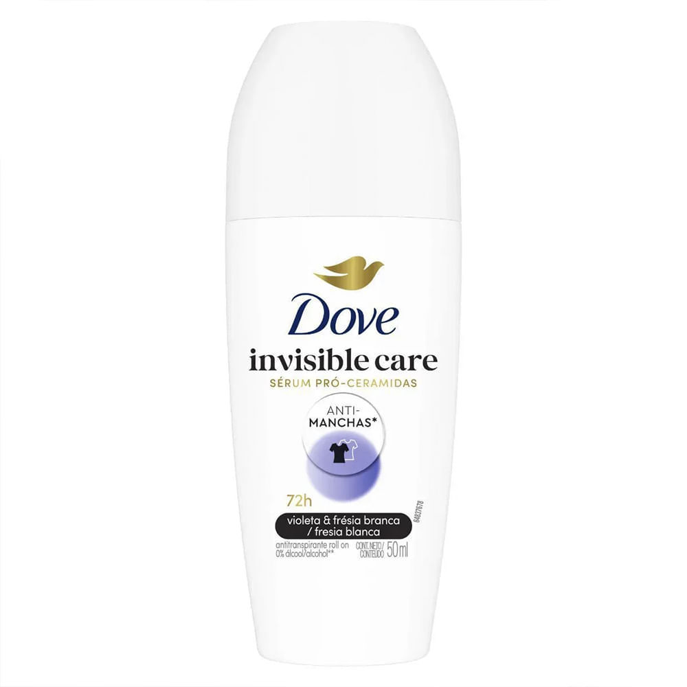 Desodorante Roll On Dove Invisible Care 50ml em Oferta na Shopee