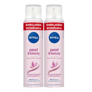 Kit Desodorante Aerosol Nivea Pearl & Beauty 200ml - 2 unidades em Oferta na Shopee