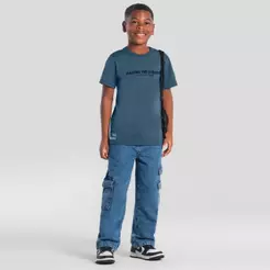 Camiseta infantil menino em malha Brandili