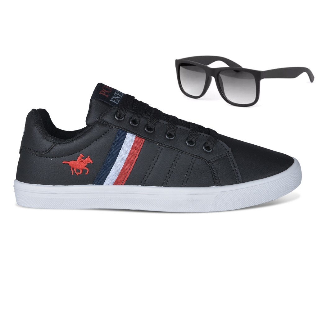 Sapatênis Masculino Polo Energy 3279 Várias Cores Mais Vendido Oferta + Óculos