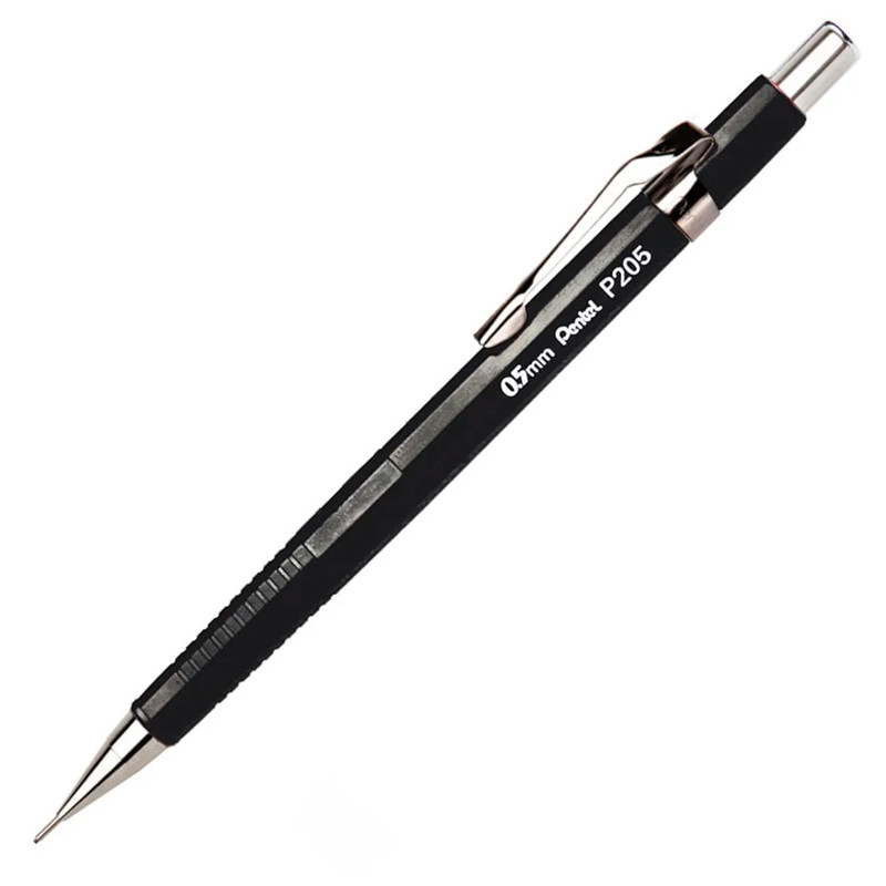 Lapiseira 0.5mm P205 Preta Pentel em Oferta na Shopee