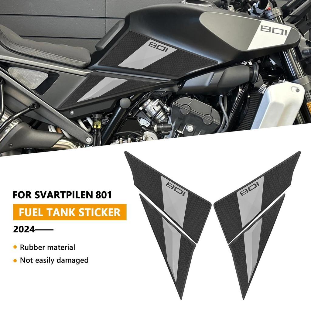 Para SVARTPILEN 801 VARTPILEN 801 2024 Motocicleta Tanque De Combustível Almofada Protetor Adesivo Decalque Joelheira