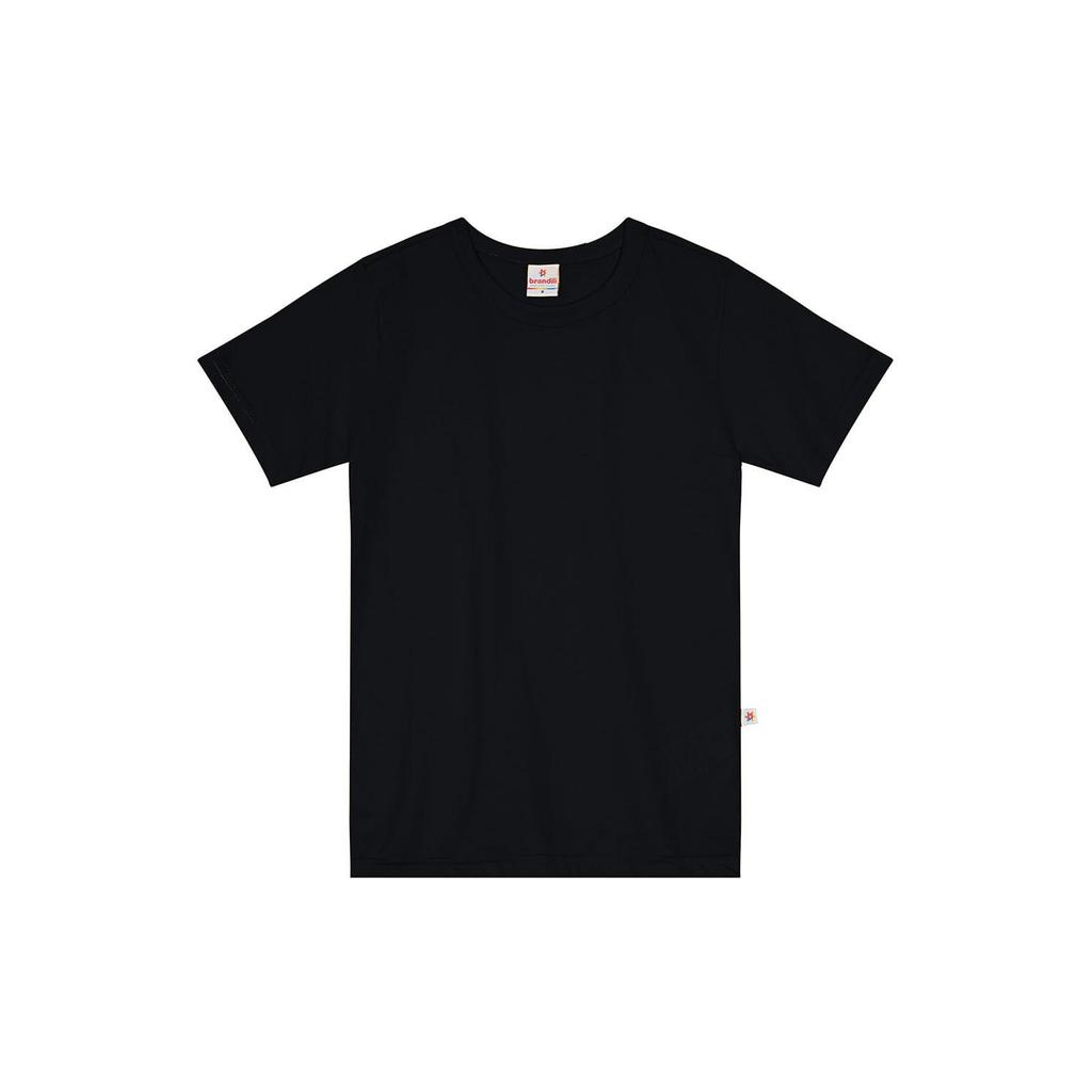 Camiseta infantil menino em meia malha Brandili Preto em Oferta na Shopee