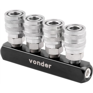 Engate Rápido 1/4 Rosca Fêmea 1/4 NPT Quádruplo Vonder em Oferta na Shopee