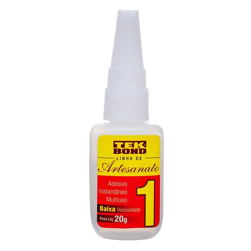 Cola de artesanato nr1 baixa viscosidade com 20g Tekbond em Oferta na Shopee