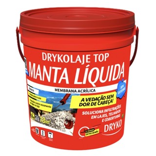 Manta líquida impermeabilizante para lajes 18kg - DRYKOLAJE TOP - Dryko em Oferta na Shopee