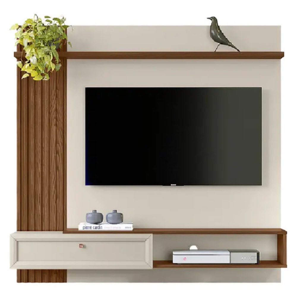Painel para TV até 55 1 Porta Basculante Alvorada Linea Brasil