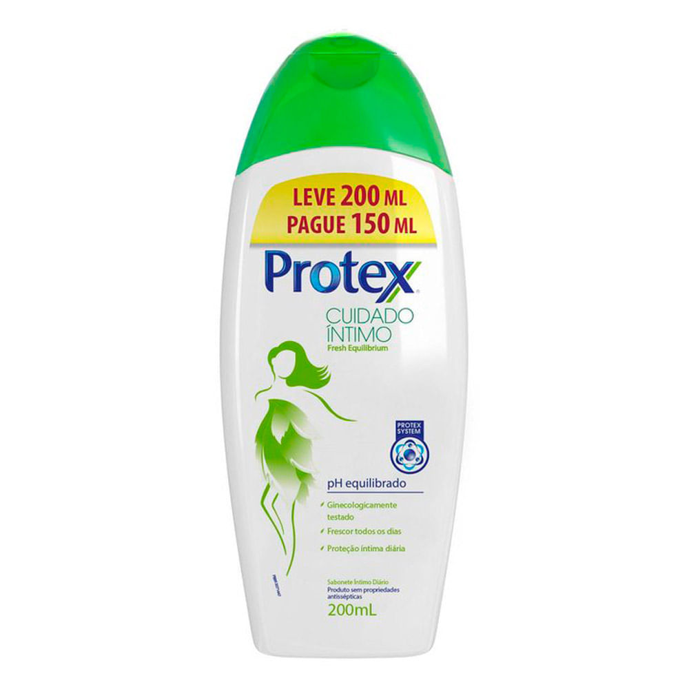 Sabonete Íntimo Protex Cuidado íntimo Fresh Equilibrium Leve 200ml Pague 150ml em Oferta na Shopee