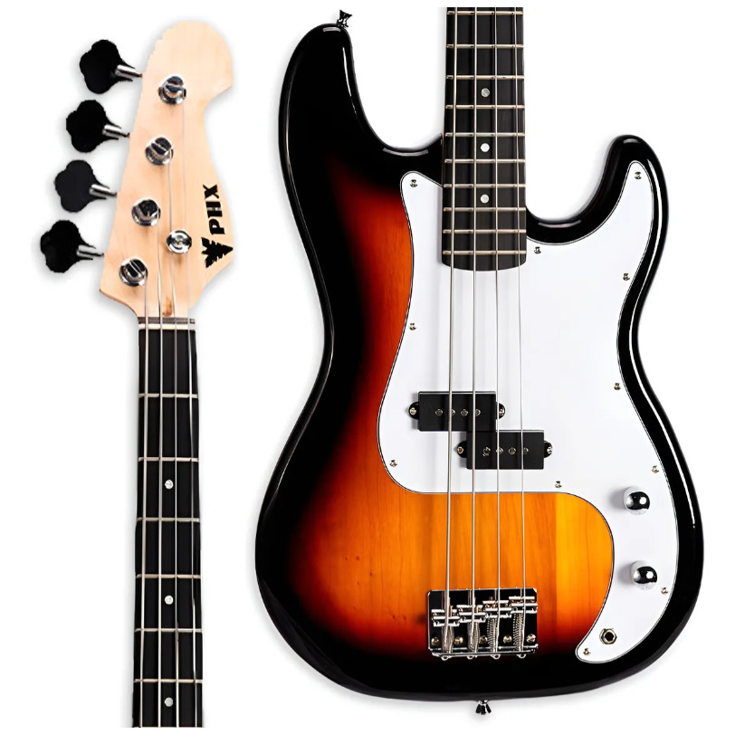 CONTRA BAIXO PRECISION JUNIOR SUNBURST IPB SUNSET PHX DESTRO ENVERNIZADO 4 CORDAS