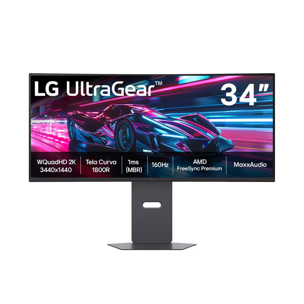 Monitor Gamer Curvo 34 Polegadas 34G600A-B UltraGear LG em Oferta na Shopee