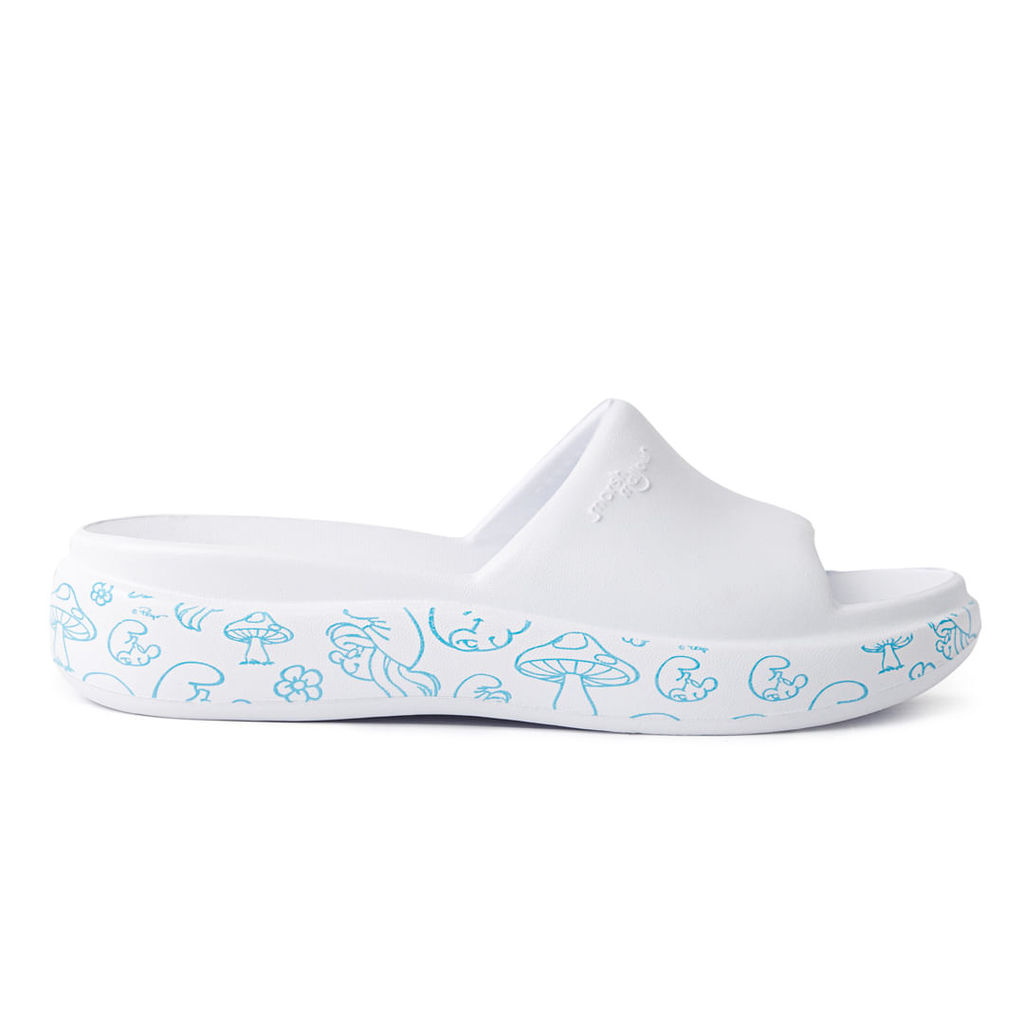 Tamanco Marshmallow Smurfs Branco em Oferta na Shopee