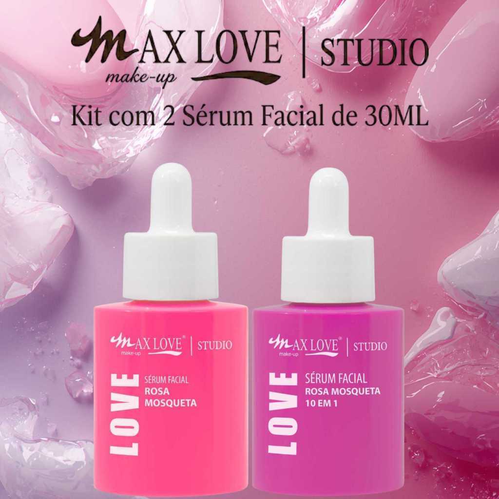 Kit 2 Sérum 30ml - Rosa Mosqueta, Rosa Mosqueta 10em1 - Max Love