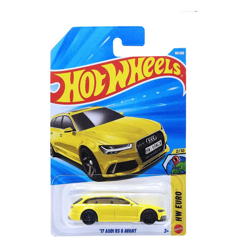 Carrinho Hot Wheels 17 Audi Rs 6 Avant 66/250 Hw Euro