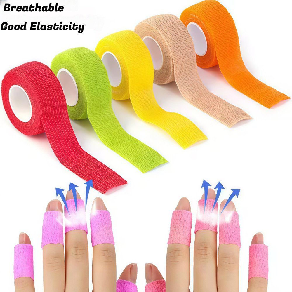 Kit 1/6 Pçs Bandagem antidesbotamento/fita esportiva de dedo/para mão pressurizada Original