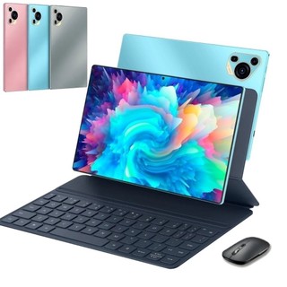 Tablet 128GB Memoria + 6GB RAM Android 13 com tela IPS de 10,1 polegadas e capa de couro …