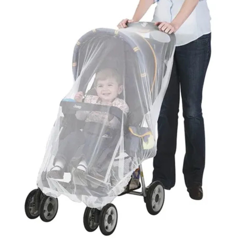 1 Und Protetor Mosquiteiro Avulso Para Carrinho De Bebe 1,30M X 1,20M Berco Anti Mosquito Crianca