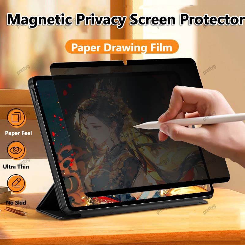 Protetor De Tela De Privacidade Magnético Removível 360 Para Samsung Galaxy Tab A11 Plus 11 " S11 S10 FE 10.9 Polegadas