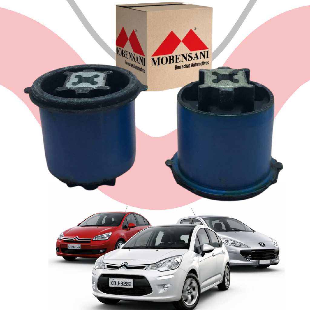 Bucha eixo traseiro Citroen C3 C4 Peugeot 208 307 Mobensani