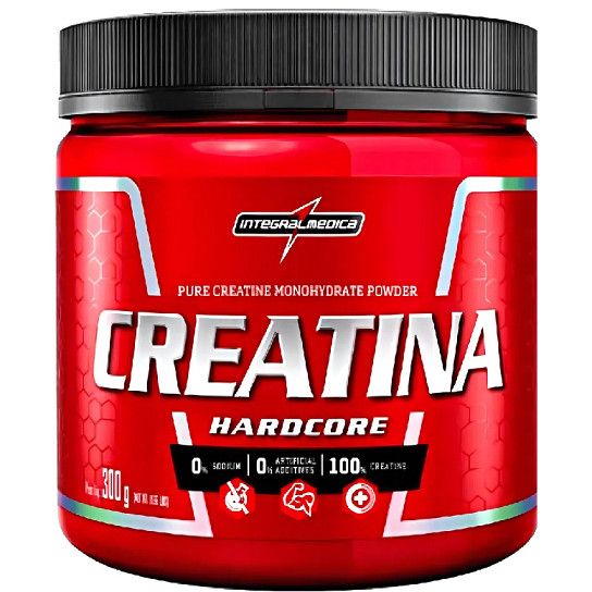 Creatina Hardcore Integralmédica 300g 100% Pura Monohidratada Original