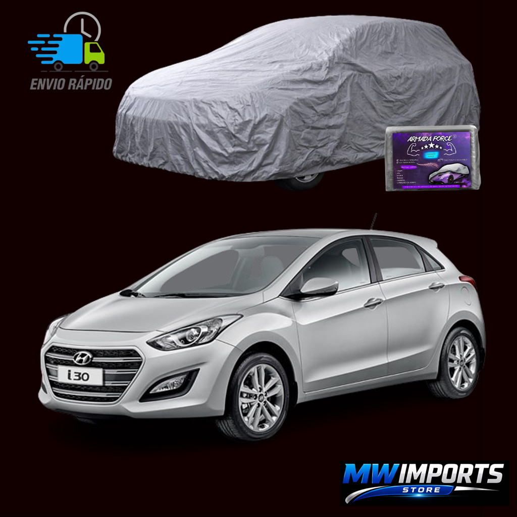 Capa de cobrir Carro Hyundai I30 100% Impermeável Anti-UV Proteção Sol Chuva Poeira Sem · com Forro