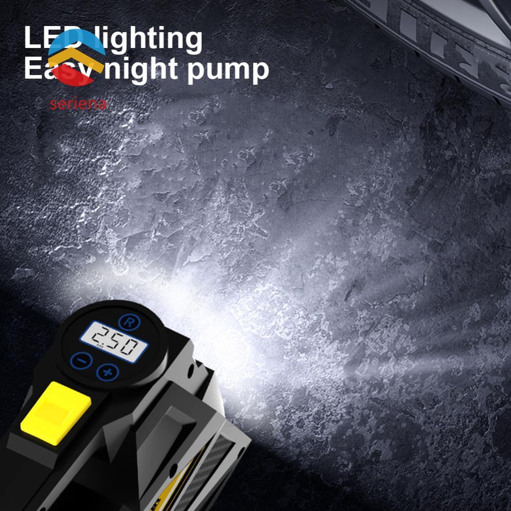 Bomba De Ar Elétrica Com Display Digital Para Inflar Pneus De Carro 150PSI E Bicicleta
