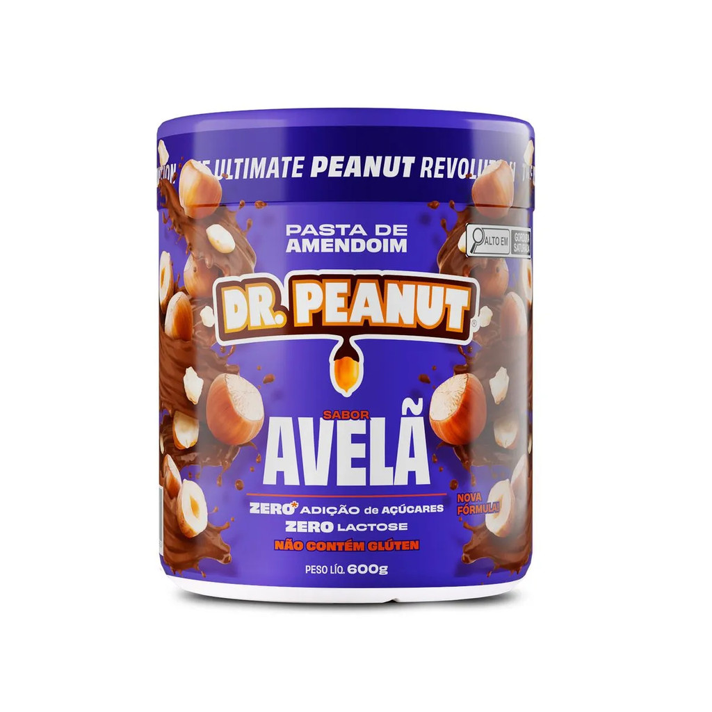 Pasta De Amendoim Sabor Avelã Dr.Peanut 600G