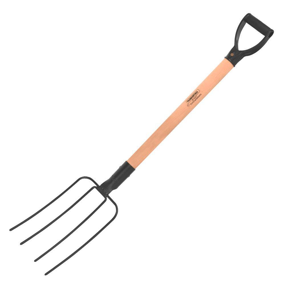 Forcado Reto Arame 4 Dentes Cabo Madeira 71 cm Tramontina