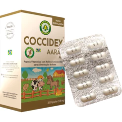 Coccidex Aarão Remédio Coccidiose em Calopsita, Periquito, Canario, Coleiro, Trinca Ferro