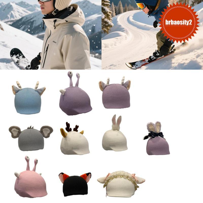 [Brbaosity2] Capa Para Capacete De Esqui Fofa Macia Protetora Snowboard E Acessório De Malha Chapéu Decoração Skate