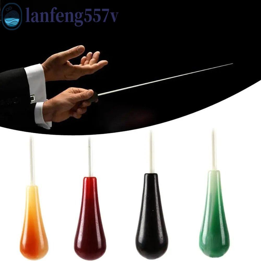 Vara Condutora De Banda LANFENG , Bastão Condutor De Ritmo , Resina De Alça Em Forma De Pêra De 38 Cm