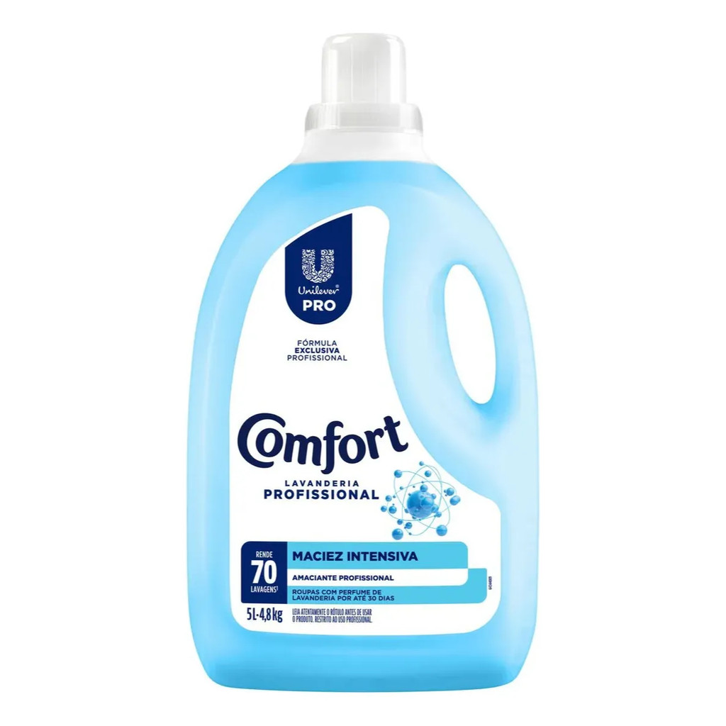 Amaciante Comfort Pro 5L Lavanderia Profissional Rende Muito