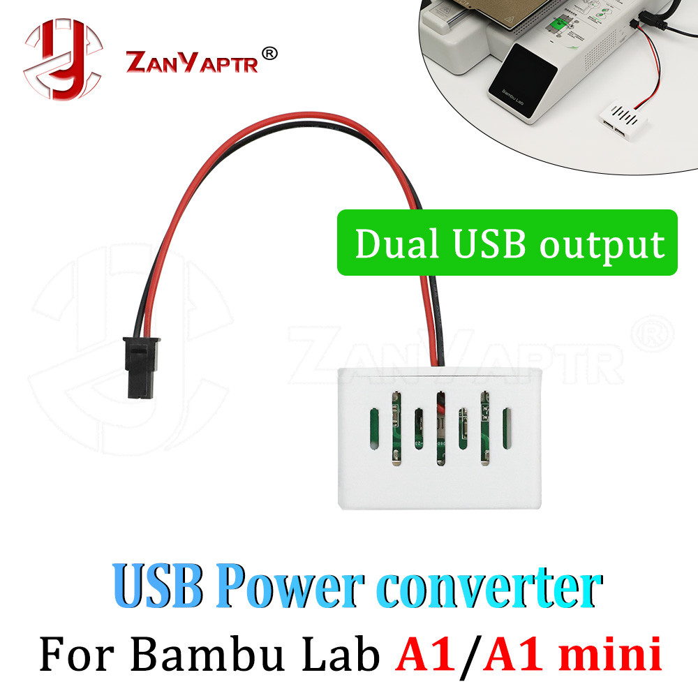Adaptador De Alimentação USB Duplo 5V 3A Para Ambulância Laboratório A1/A1mini Compatibilidade bambu lab P1/P1S Iluminaç