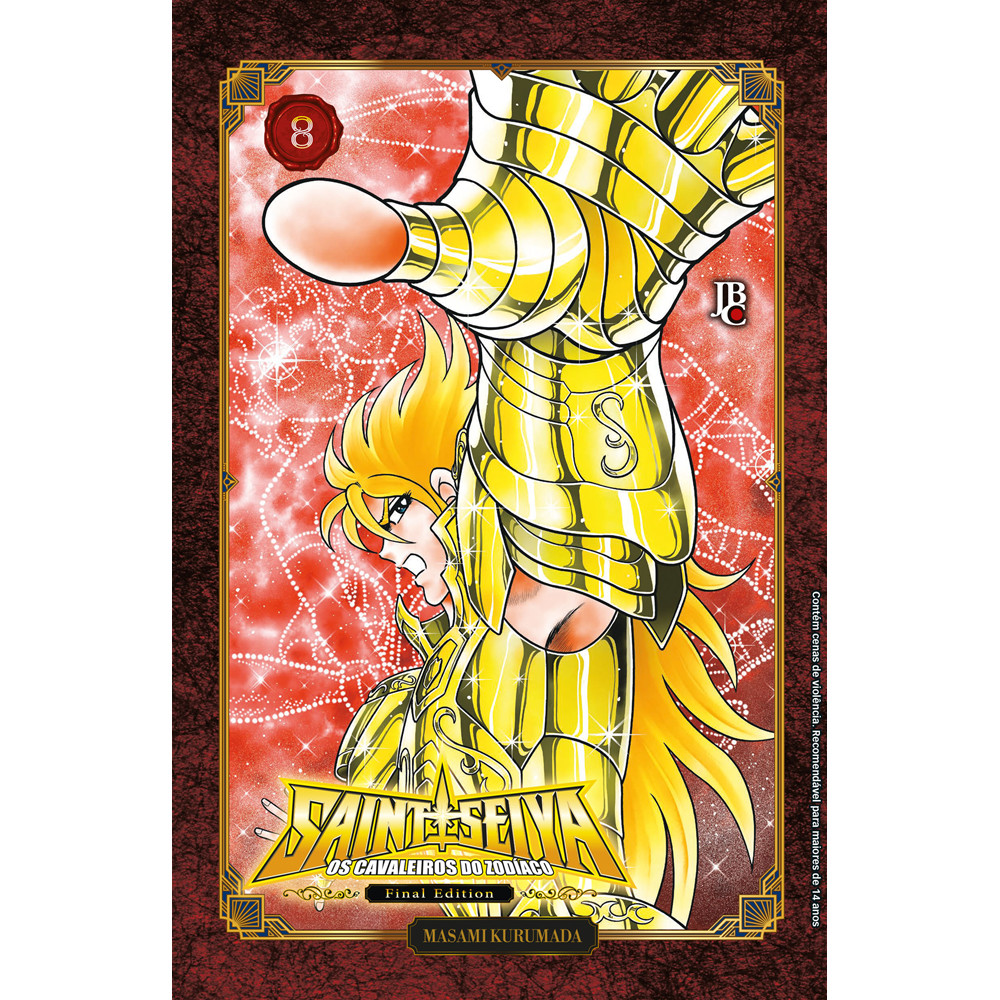 Mangá - Cavaleiros do Zodíaco Saint Seiya Final Edition Vol. 08 - por Masami Kurumada - Editora JBC ISBN 9788545716532