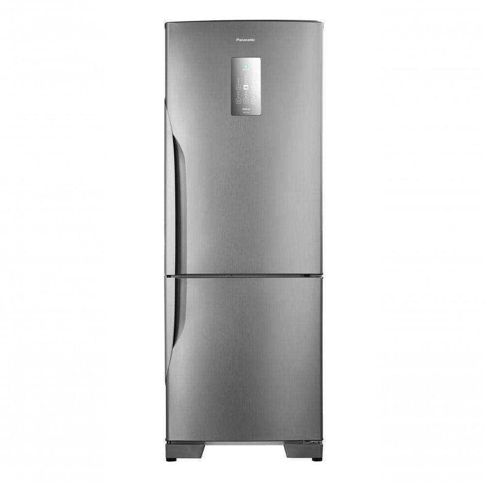 Geladeira Intuitive+ Panasonic Frost Free Inverter 511L Aço Escovado NR BB71PV7X NR BB71PV7XB 220V