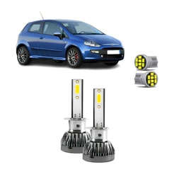 Kit Ultra Nano Led Led FIAT PUNTO 2008/2017 22000 Lúmens 6500k.