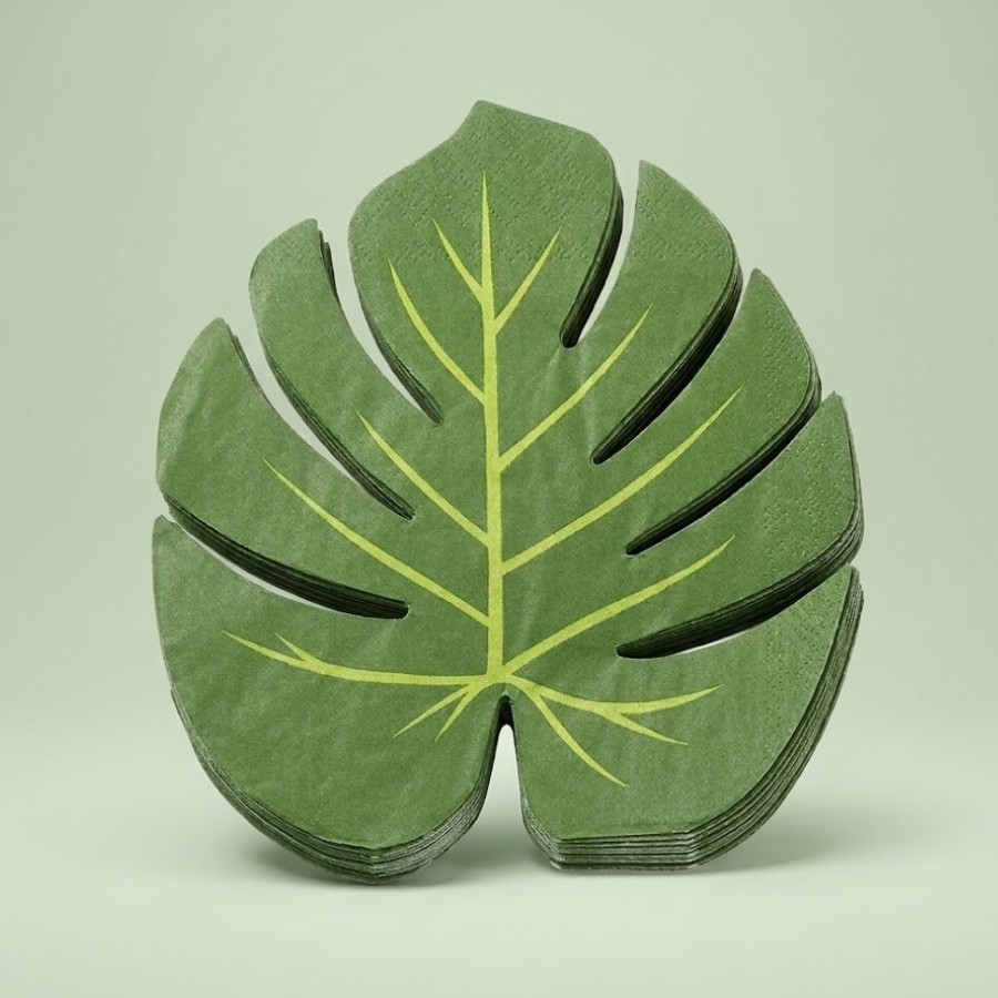 Guardanapo de Papel - Folha Tropical - 15x16,5cm - 20 unidades - Rizzo em Oferta na Shopee