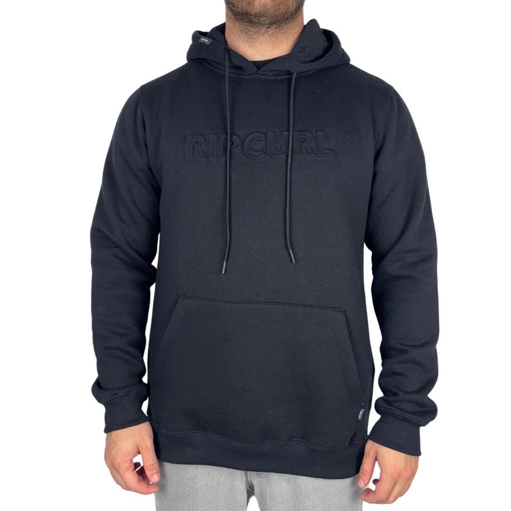 Moletom Rip Curl Especial Logo Relevo Preto